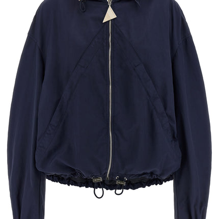 The Attico Blue Polyamide Bomber