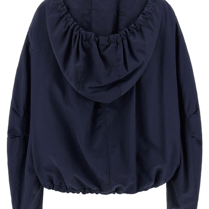 The Attico Blue Polyamide Bomber