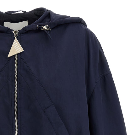 The Attico Blue Polyamide Bomber