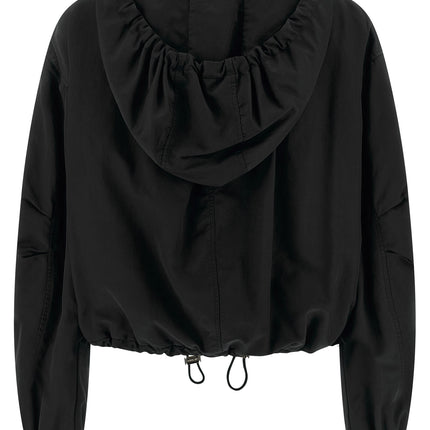 The Attico Black Polyester Bomber