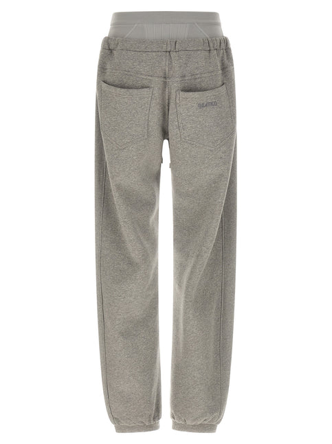 The Attico Gray Cotton Joggers (Workout Pants)