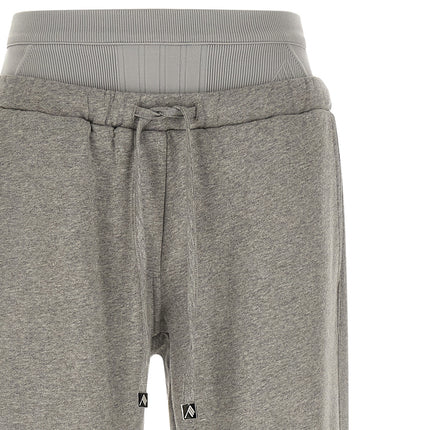 The Attico Gray Cotton Joggers (Workout Pants)