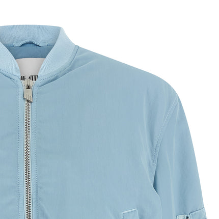 The Attico Blue Polyamide Bomber