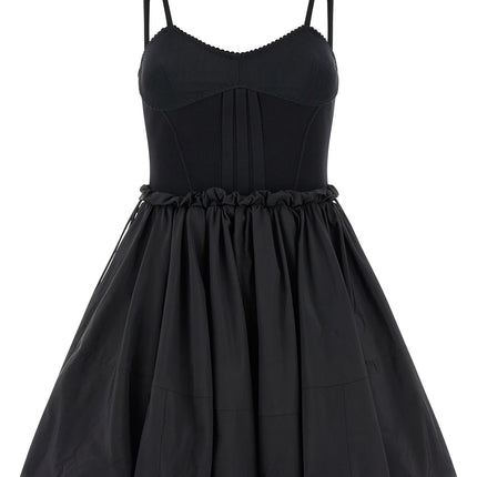 The Attico Black Polyamide Short Dress