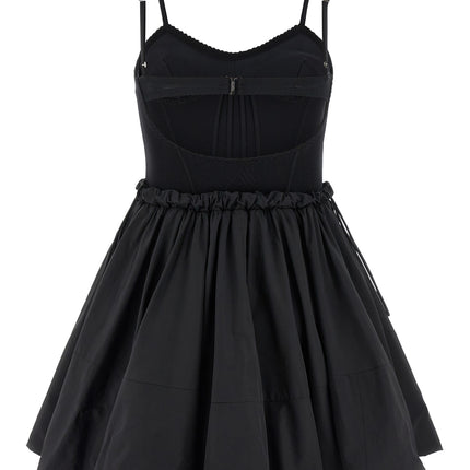 The Attico Black Polyamide Short Dress