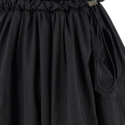 The Attico Black Polyamide Short Dress