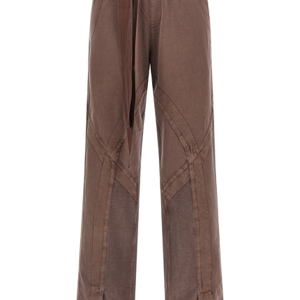 The Attico Brown Cotton Casual Pants