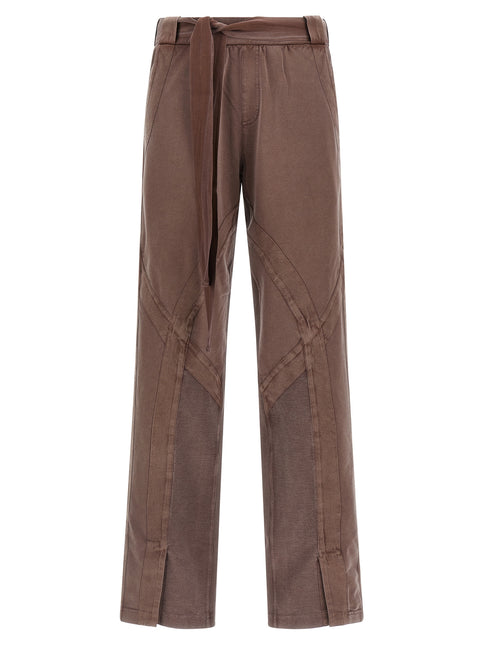 The Attico Brown Cotton Casual Pants