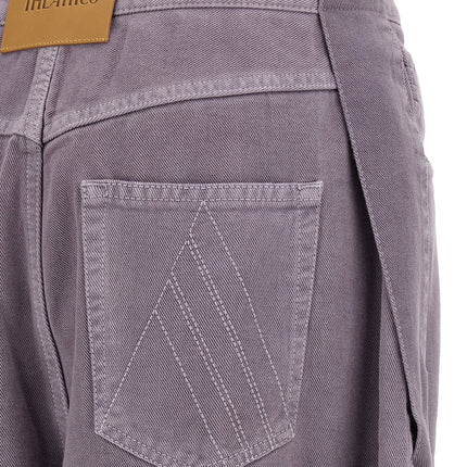 The Attico Purple Cotton Cargo Pants