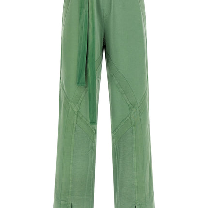 The Attico Bicolor Cotton Casual Pants