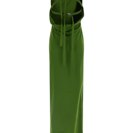 The Attico Bicolor Viscose Long Dress