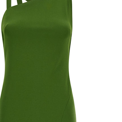 The Attico Bicolor Viscose Long Dress