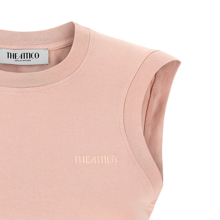 The Attico Multicolor Cotton Sleeveles T-Shirt