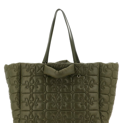 Ganni Bicolor Recycled Polyamide Tote Bag