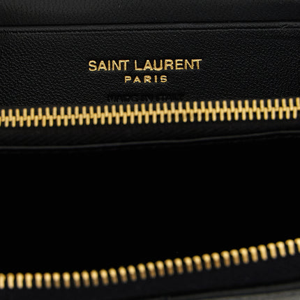 Saint Laurent Black Calfskin Cardholder