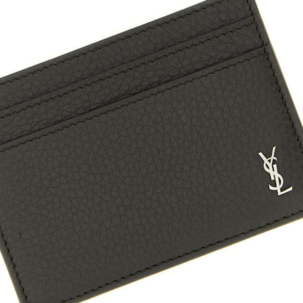 Saint Laurent Brown Calfskin Cardholder