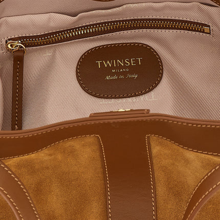 Twinset Brown Polyethylene Shoulder Bag
