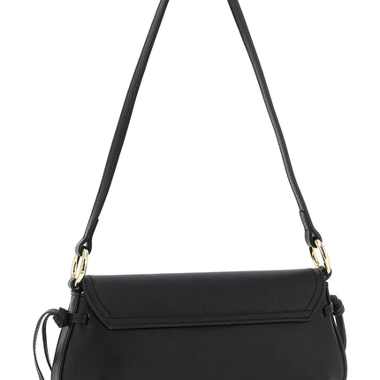 Twinset Black Leather Shoulder Bag