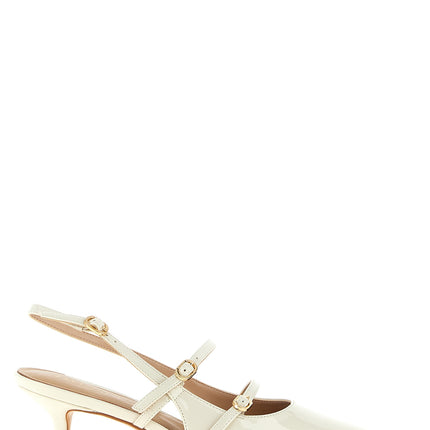 Twinset White Polyethylene Mid Heel Pumps