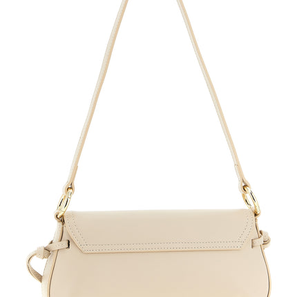 Twinset White Leather Shoulder Bag