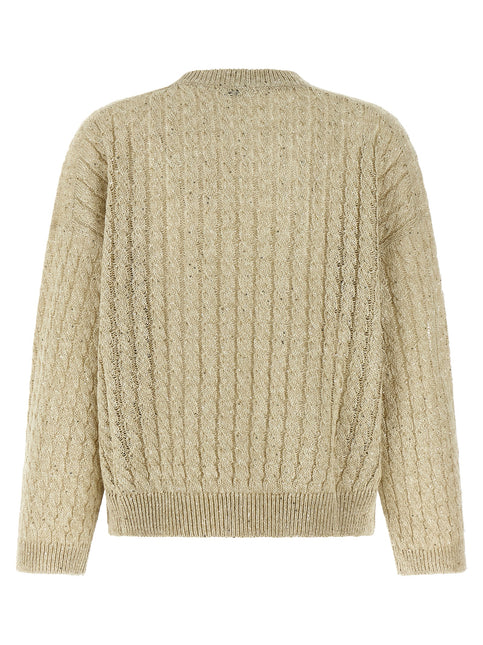 Brunello Cucinelli Beige Linen Cardigan