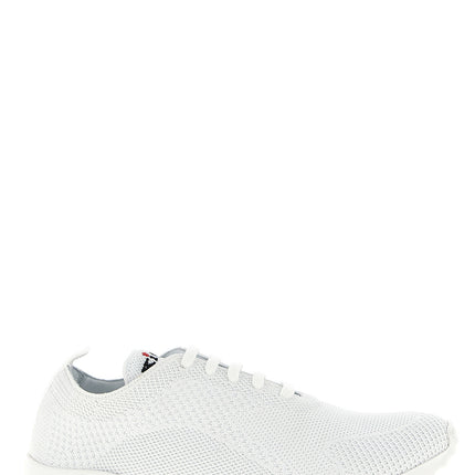Kiton White Cotton Athletic Sneakers