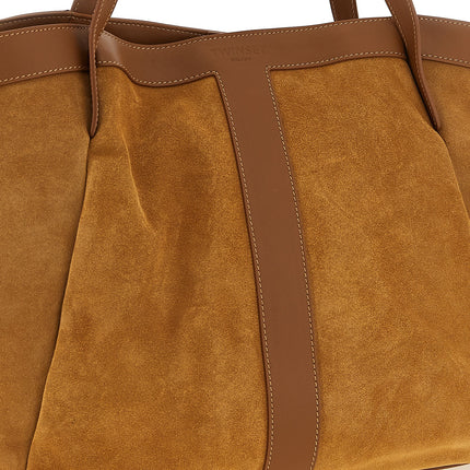 Twinset Brown Polyethylene Tote Bag