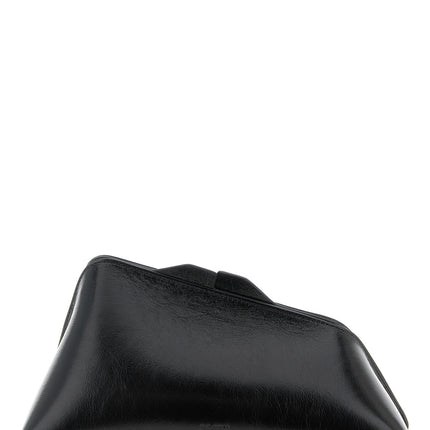 The Attico Black Calfskin Clutch Bag
