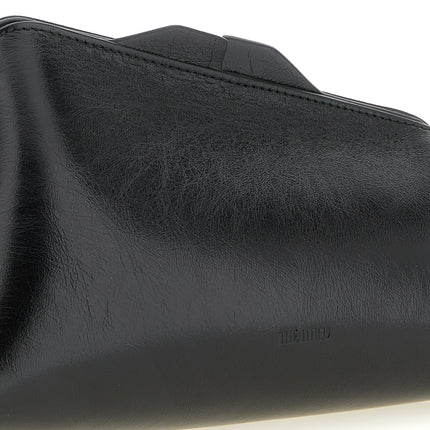 The Attico Black Calfskin Clutch Bag
