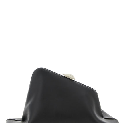 The Attico Black Calfskin Clutch Bag