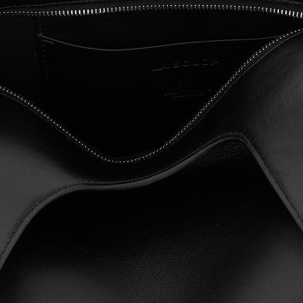 The Attico Black Calfskin Shoulder Bag