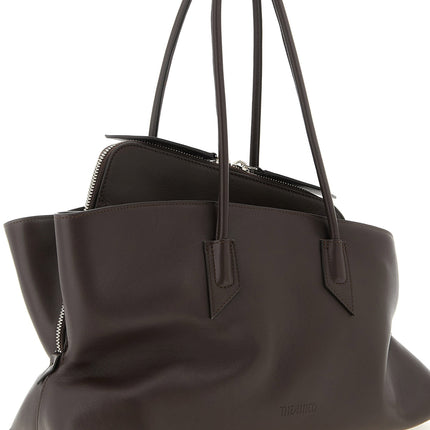 The Attico Brown Calfskin Shoulder Bag
