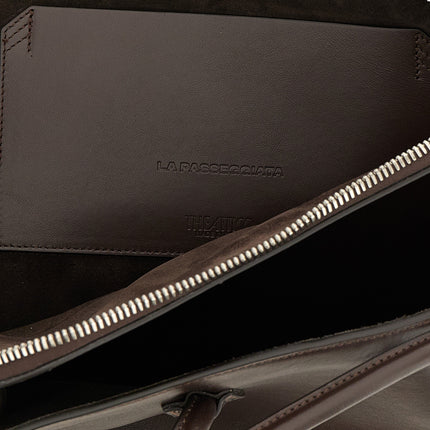 The Attico Brown Calfskin Shoulder Bag
