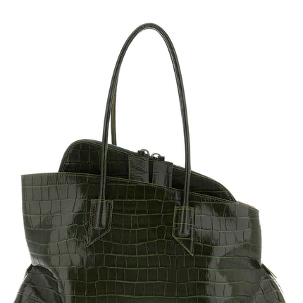 The Attico Bicolor Calfskin Shoulder Bag
