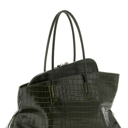 The Attico Bicolor Calfskin Shoulder Bag