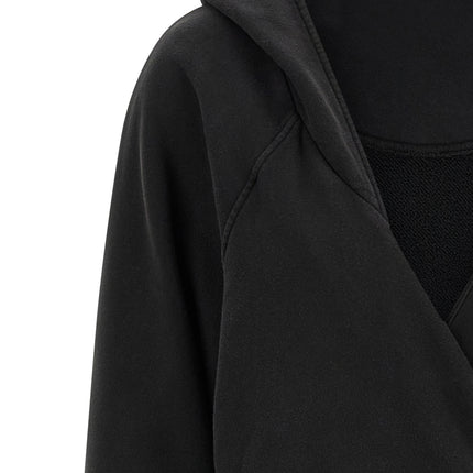 The Attico Black Cotton Short Dress