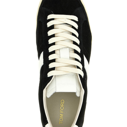 Tom Ford Bicolor Leather Low Top Sneakers