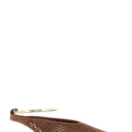 Jil Sander Brown Goatskin Ballet Flats