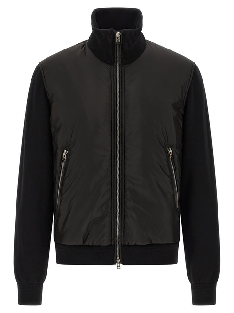 Tom Ford Black Wool Bomber