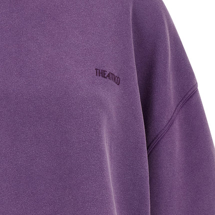 The Attico Purple Cotton Sweatshirt