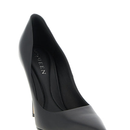 Alexander McQueen Black Calfskin High Heel Pumps