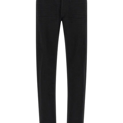 Tom Ford Black Cotton Straight-Leg Jeans