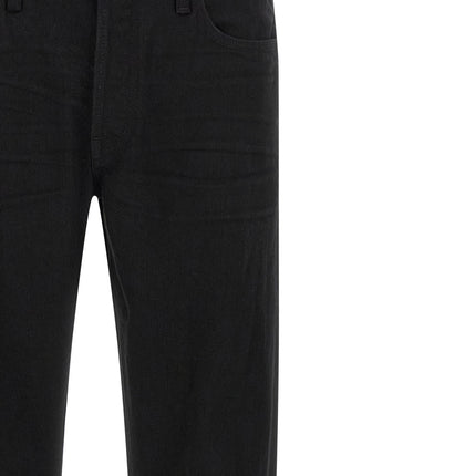 Tom Ford Black Cotton Straight-Leg Jeans