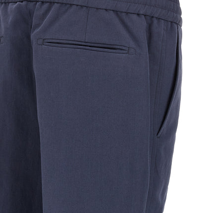 Brioni Blue Linen Casual Pants