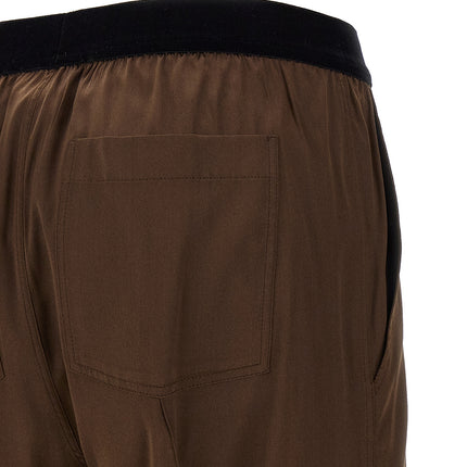 Tom Ford Brown Silk Casual Pants