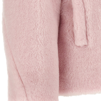 Max Mara Multicolor Alpaca Leather Coat