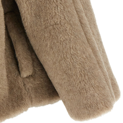 Max Mara Beige Alpaca Leather Coat