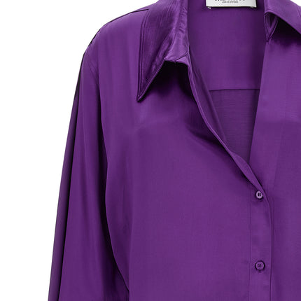 The Attico Purple Rayon Midi Dress