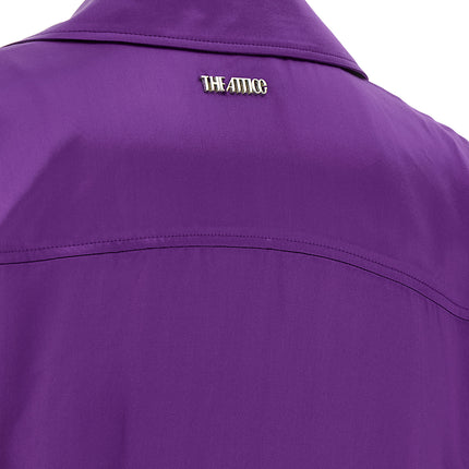The Attico Purple Rayon Midi Dress