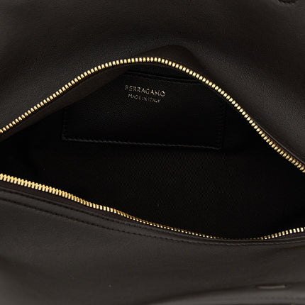 Ferragamo Brown Goatskin Handbag